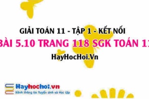 Giải bài 5.10 trang 118 Toán 11 tập 1 SGK Kết nối tri thức